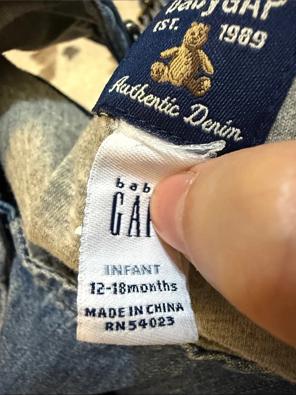 GAP Blue Denim Kids Overalls with Adjustable Straps